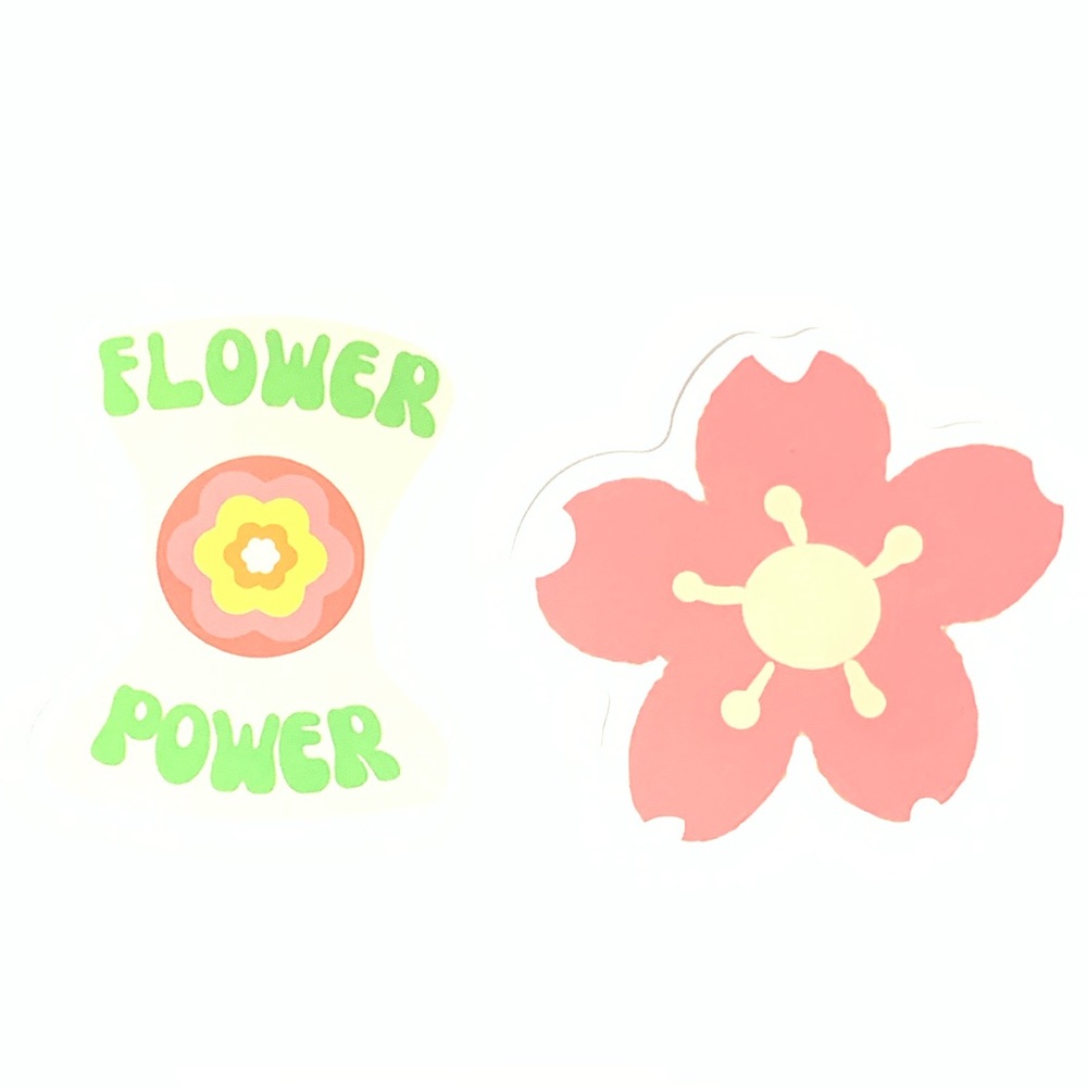 Flower Power Vinyl Stickers
